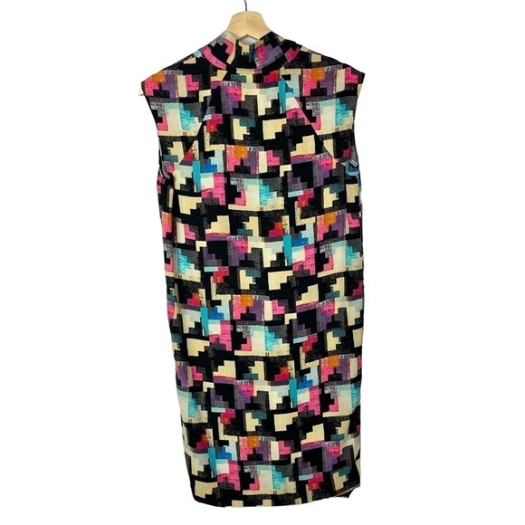 Rachel Rachel Roy Here We Are Now Colorful Geometric Shift Dress S - Picture 2 of 4